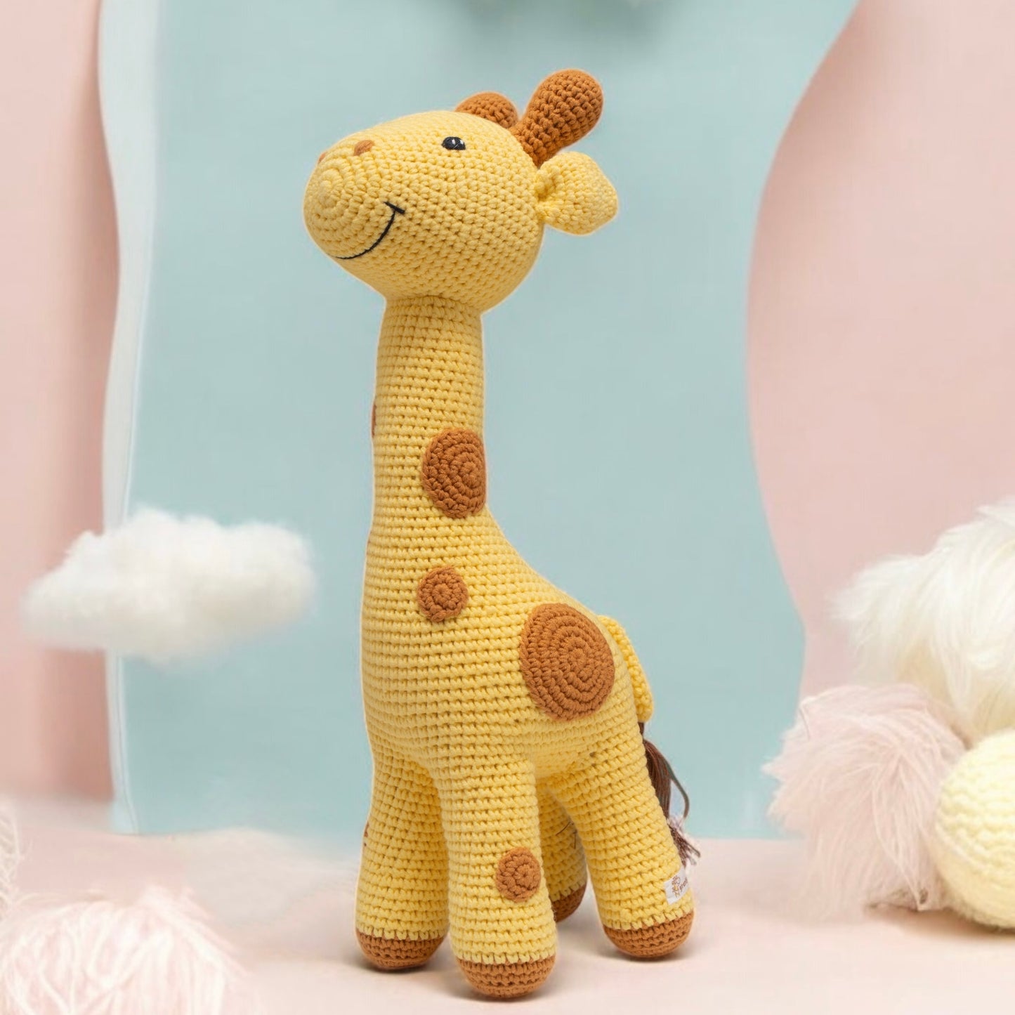 Tally The Giraffe - handmade crochet animal