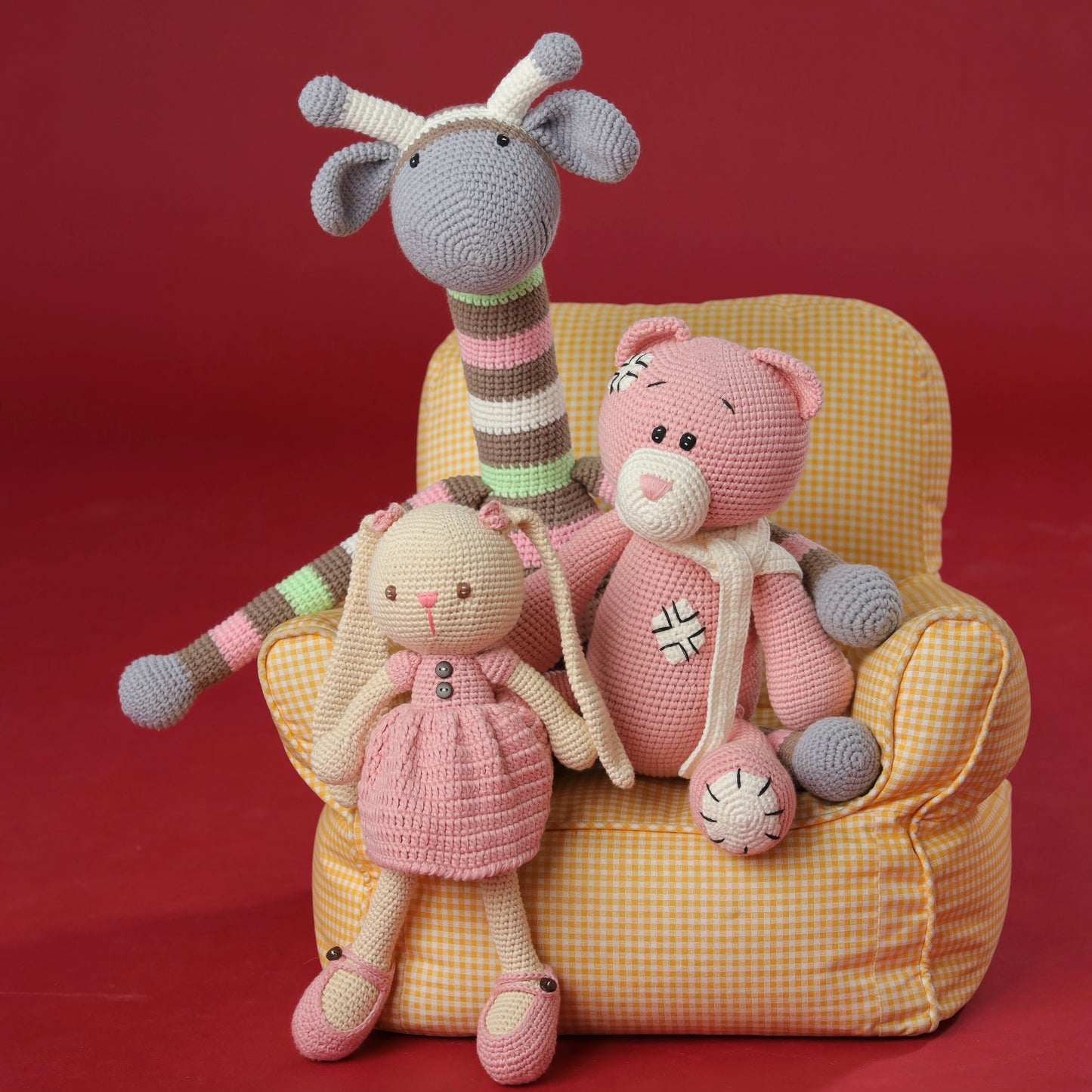 Big Daddy Giraffe - handmade crochet animal