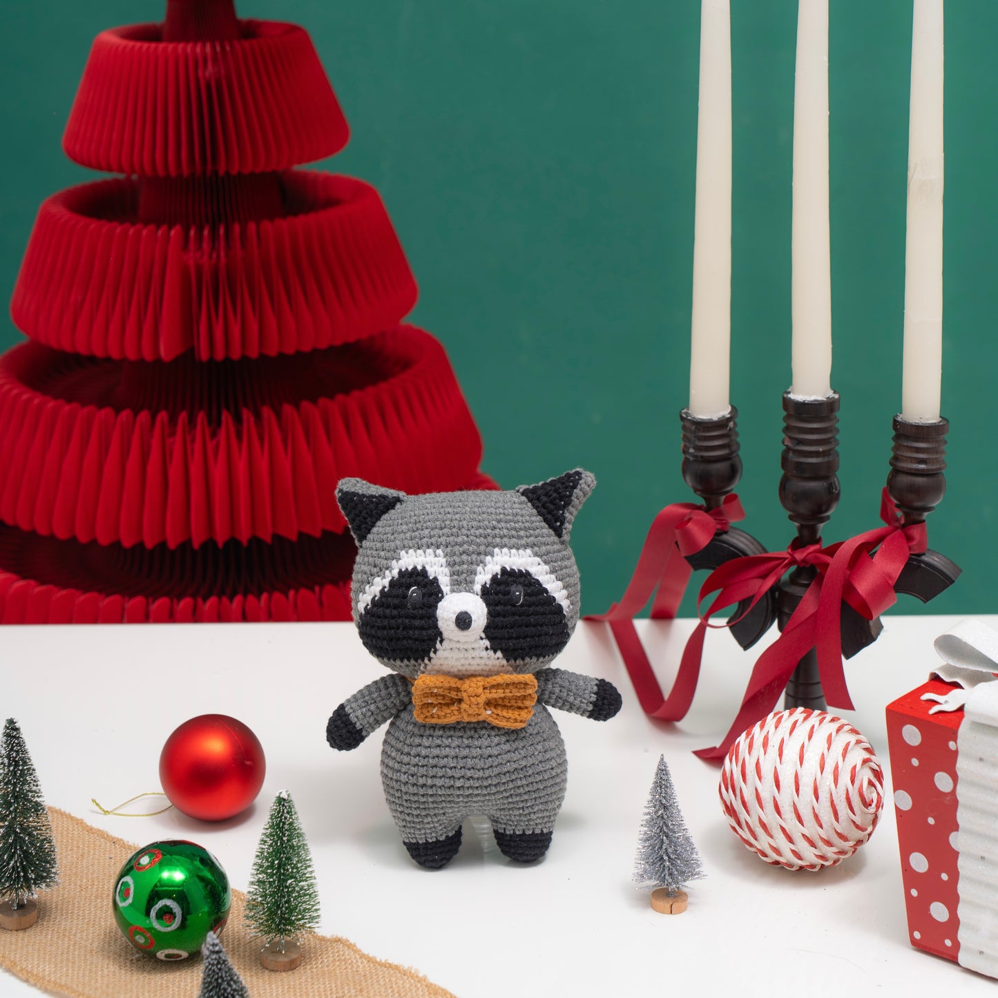 Lupi The Raccoon - handmade crochet animal