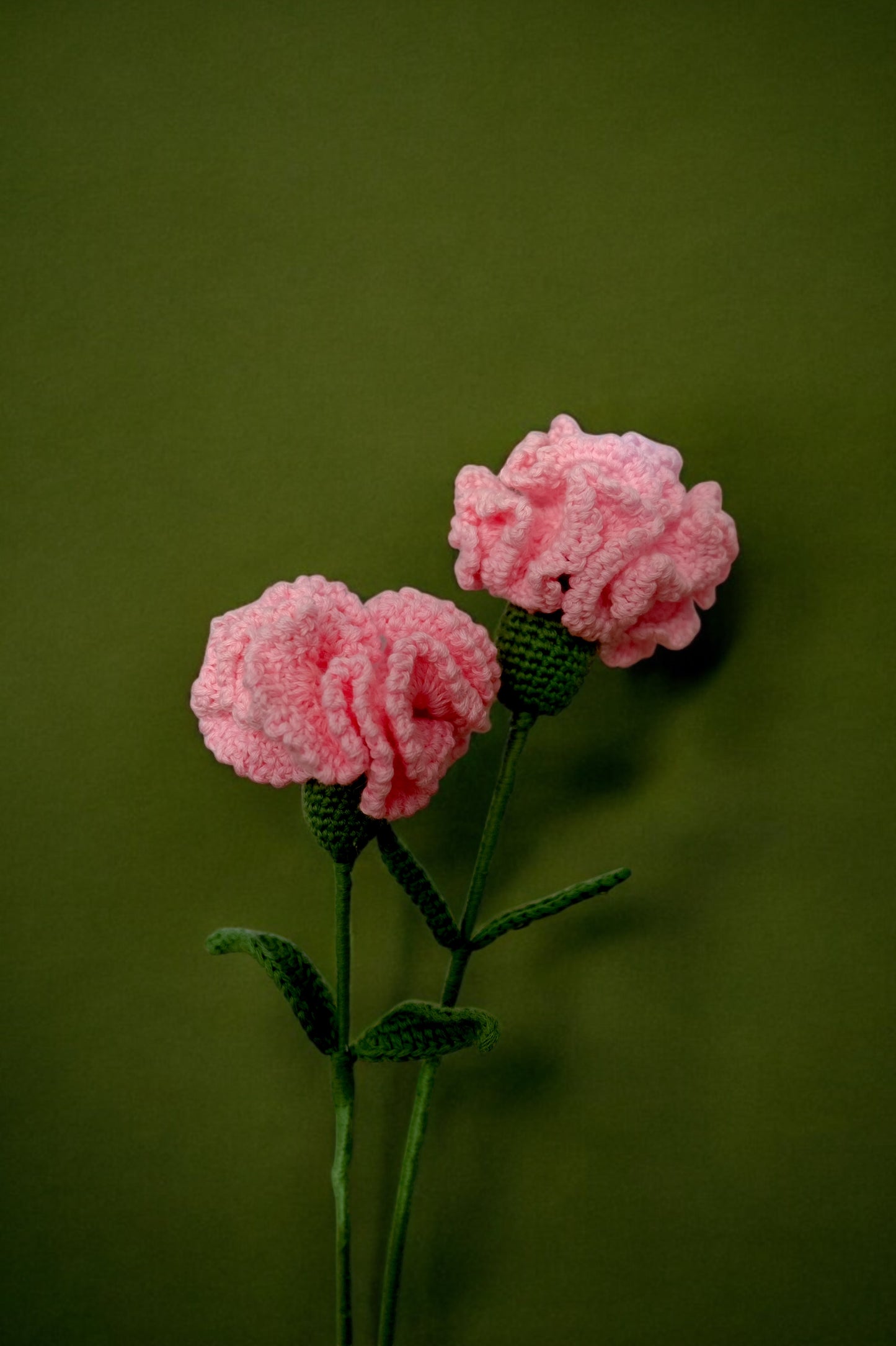 Carnation Handcrafted Crochet Flower