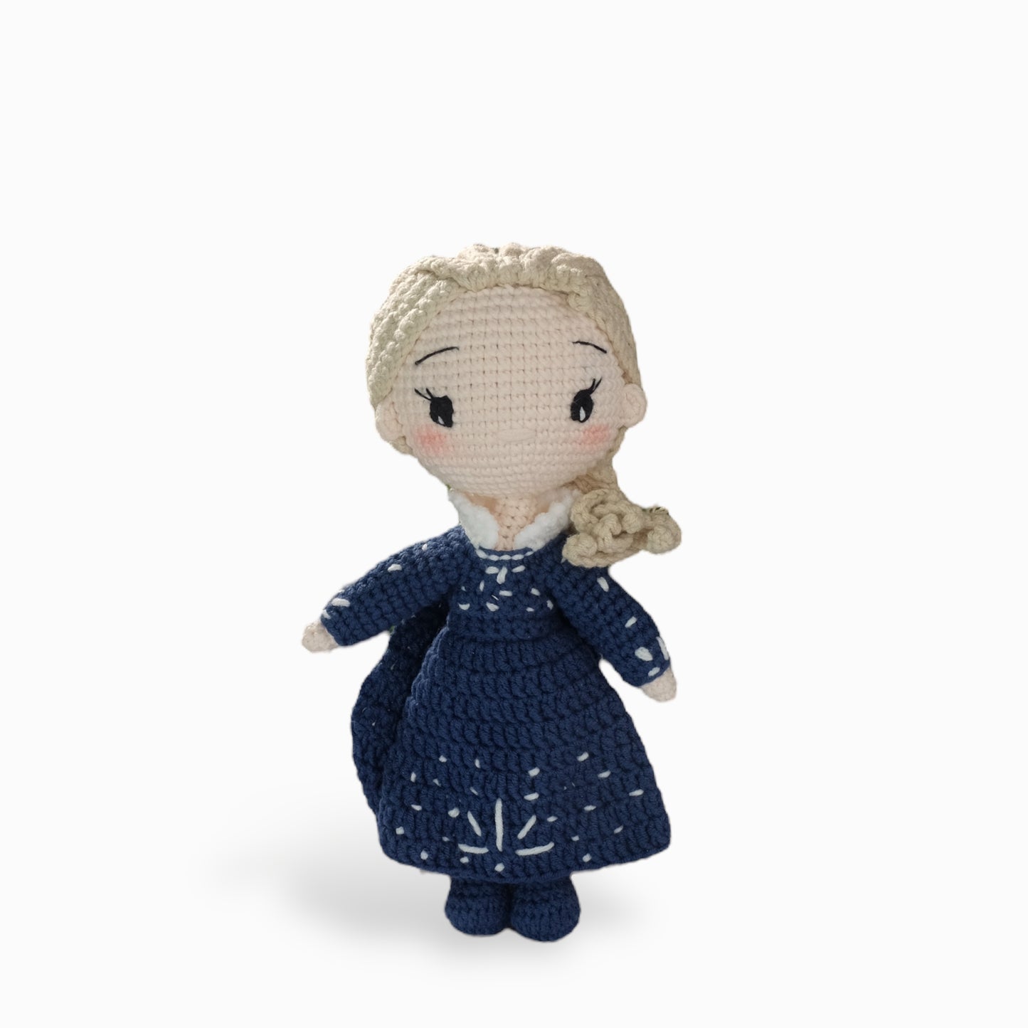 Snow Queen - handmade crochet doll