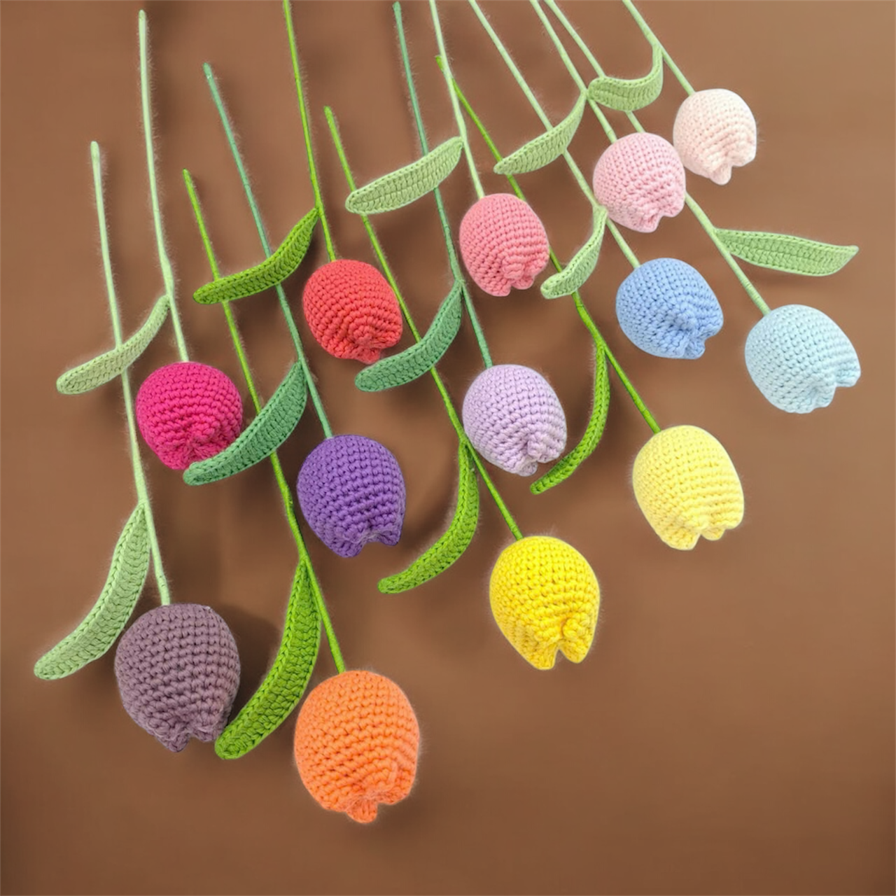 Tulip Bulb - handmade crochet flower