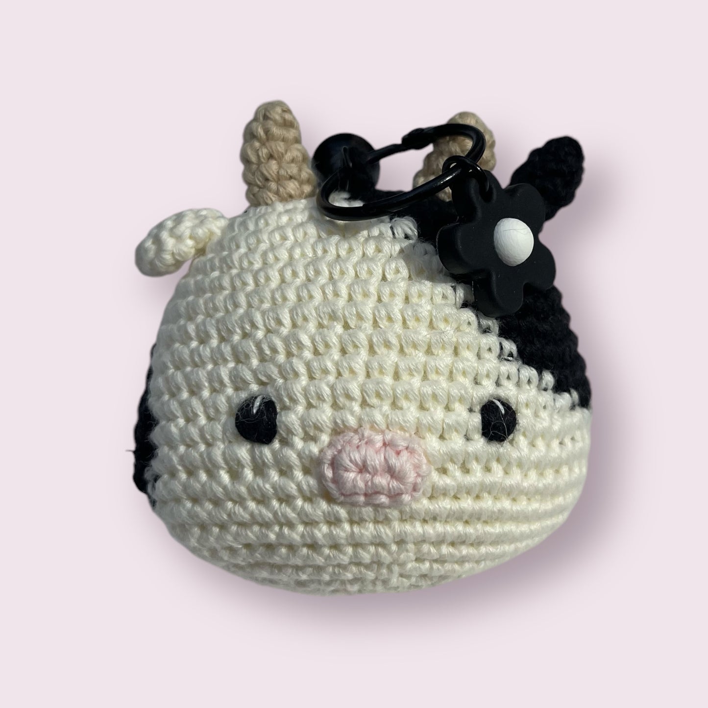Cowee - handmade crochet keychain