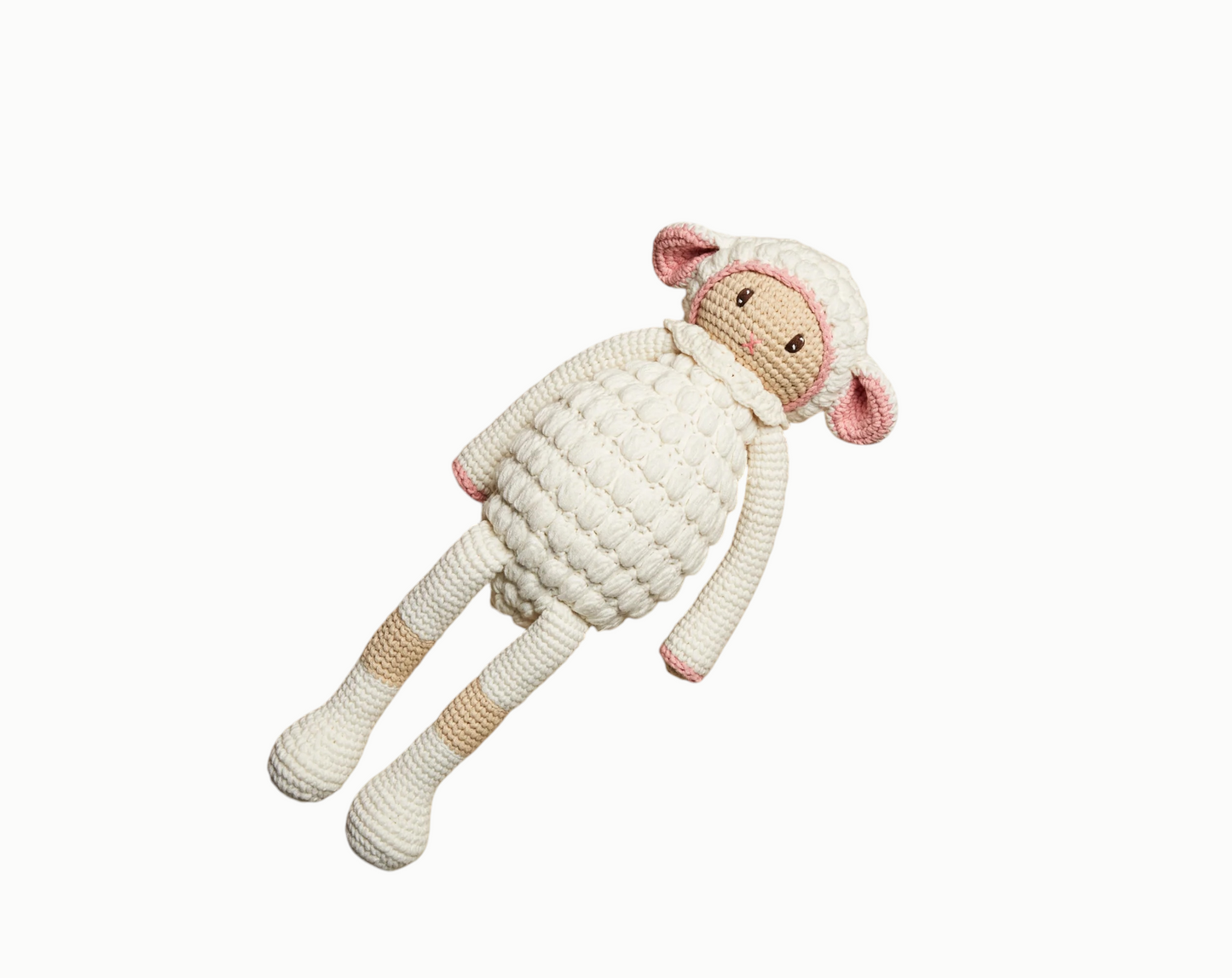 Sherpie The Sheep - handmade crochet doll