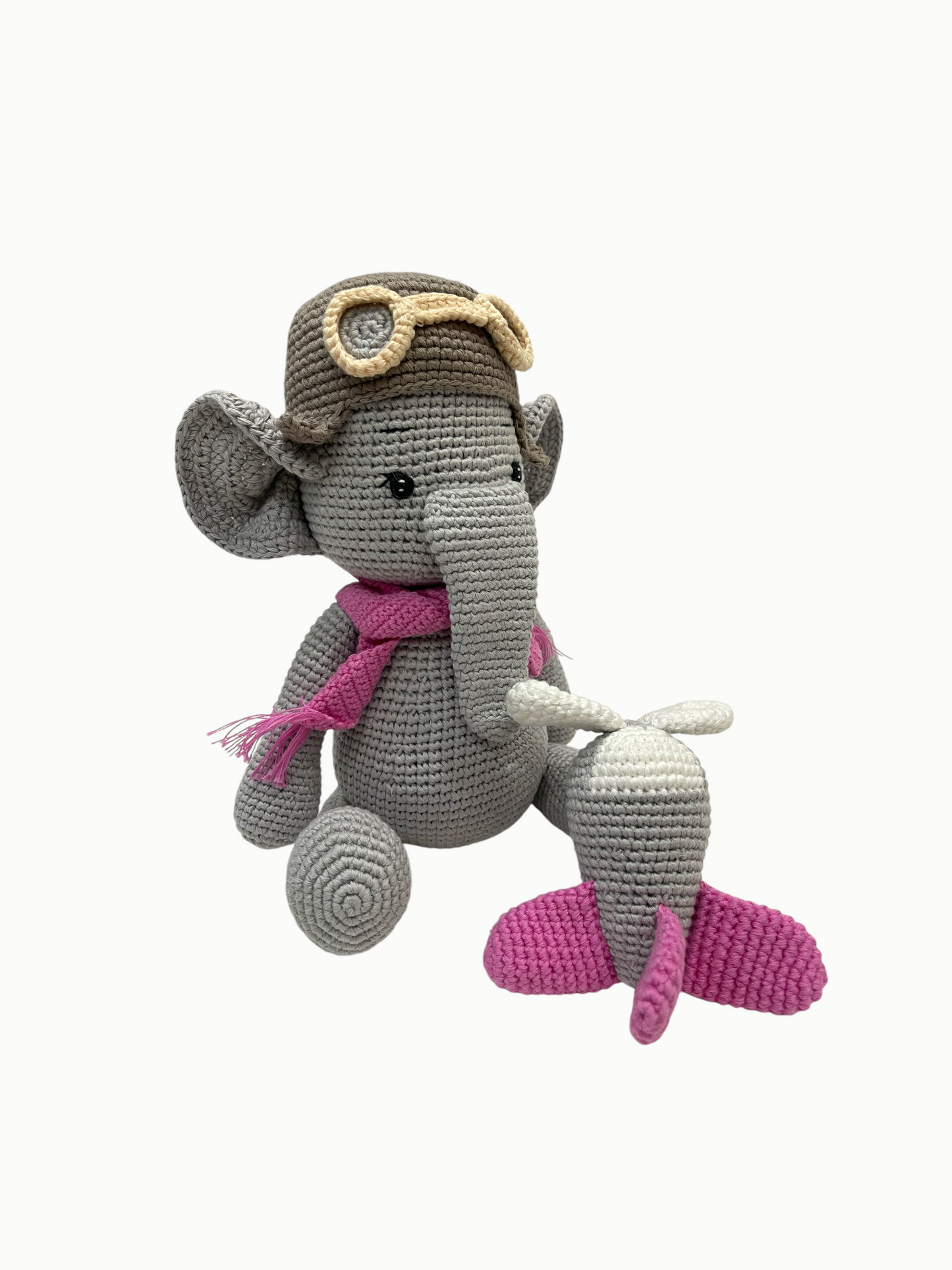 Maverick The Elephant - handmade crochet animal