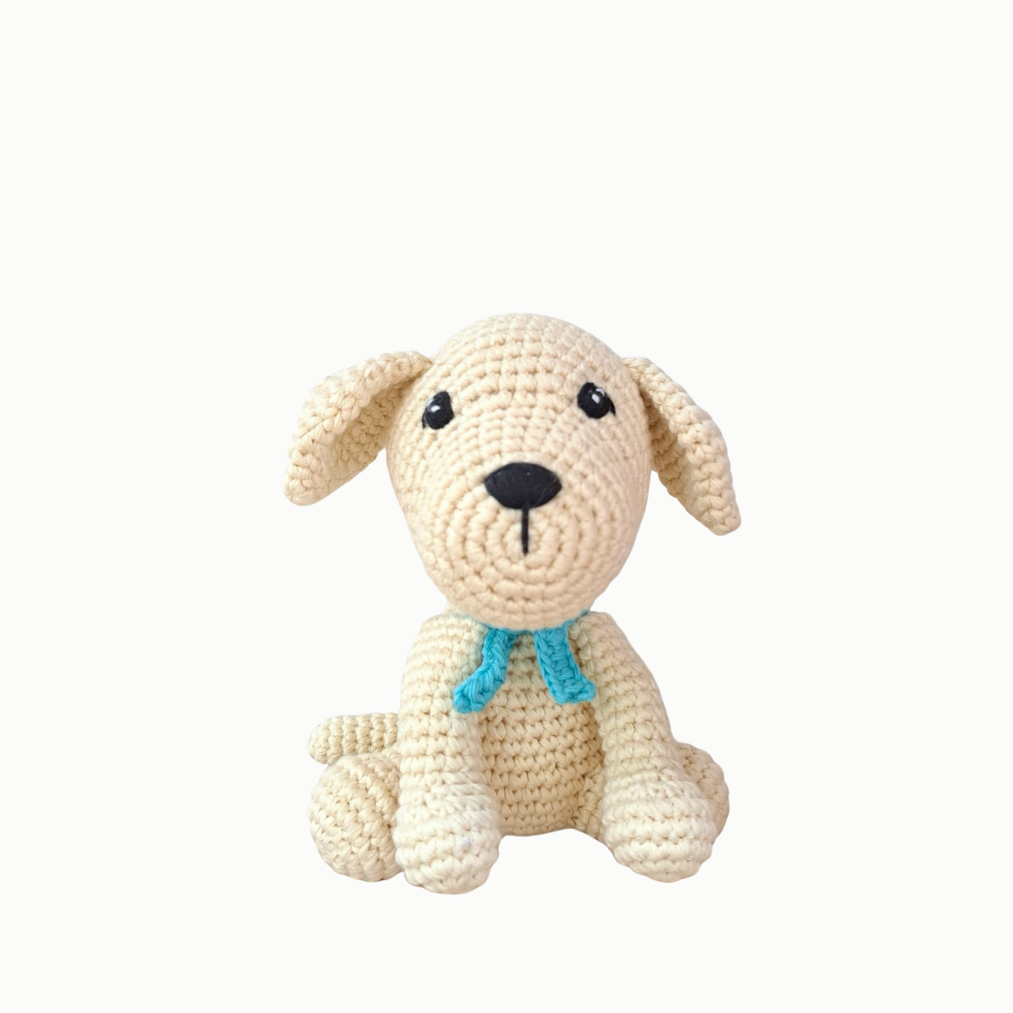 Labrador Puppy - handmade crochet keychain