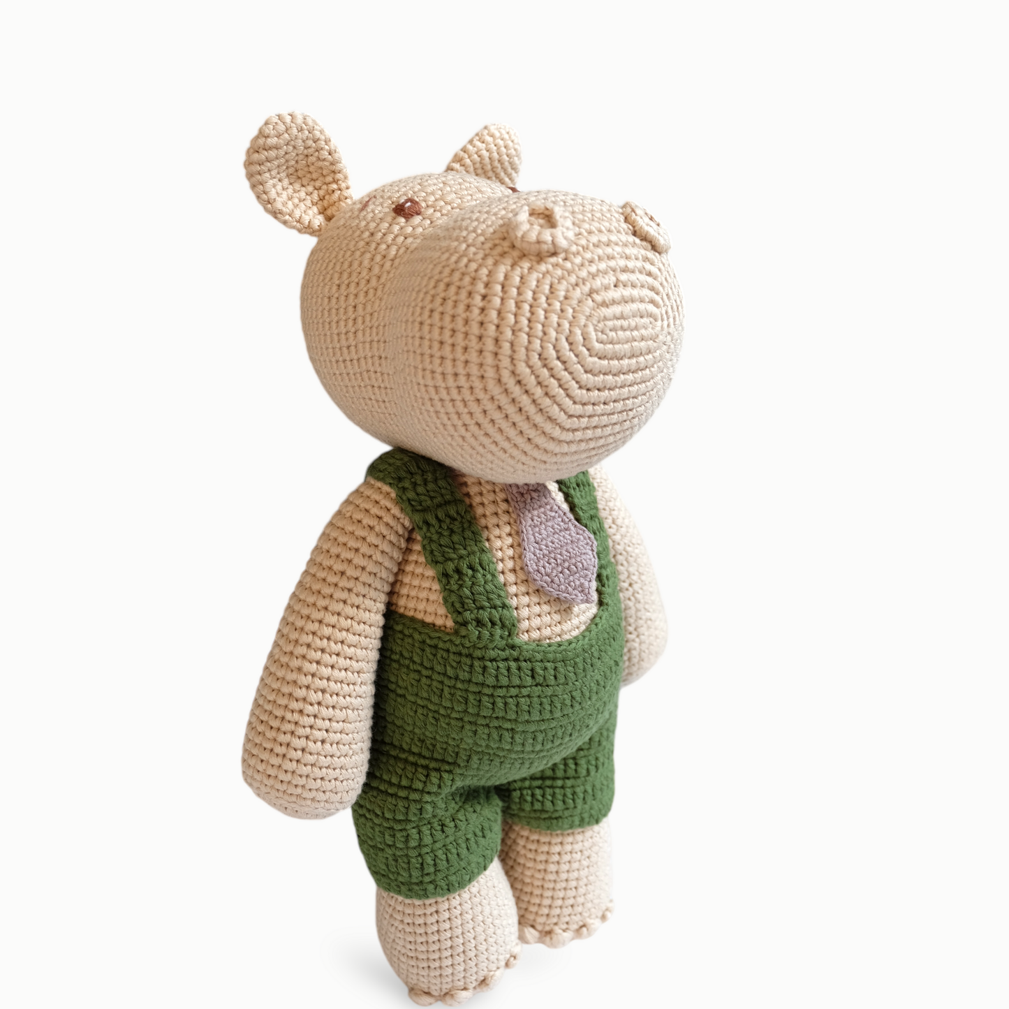Muffin The Courteous Hippo - handmade crochet animal