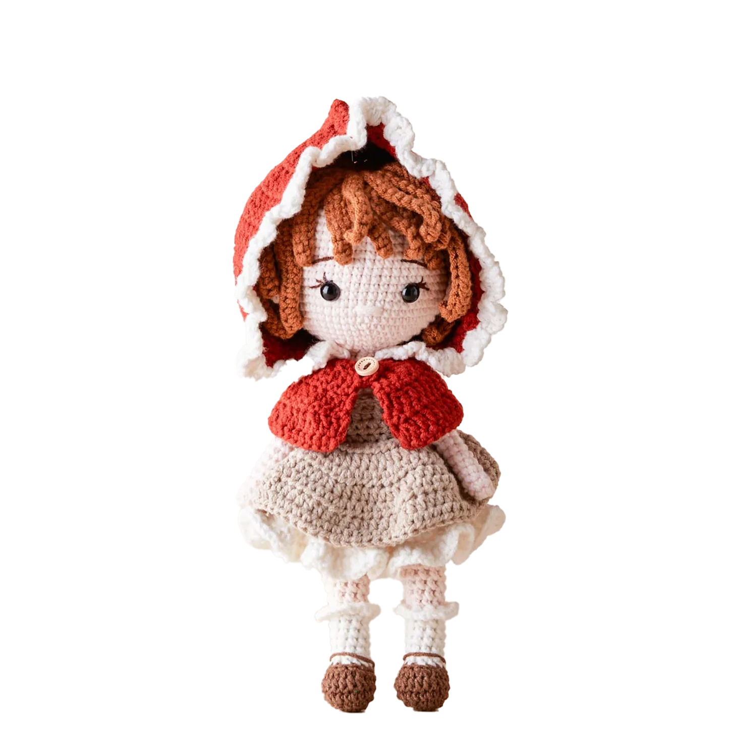 Red riding hood - handmade crochet doll