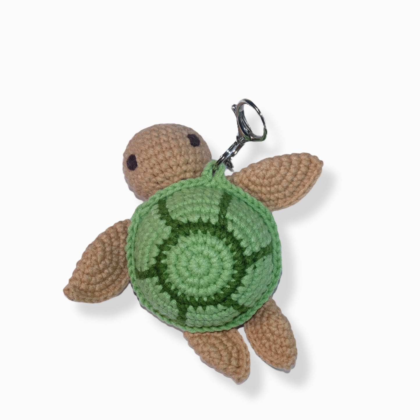 Unique Handmade Crochet Sea Turtle Keychain Charm Gift