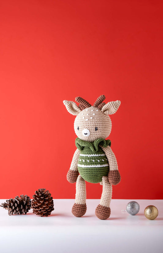 Dasher The Reindeer - handmade crochet animal