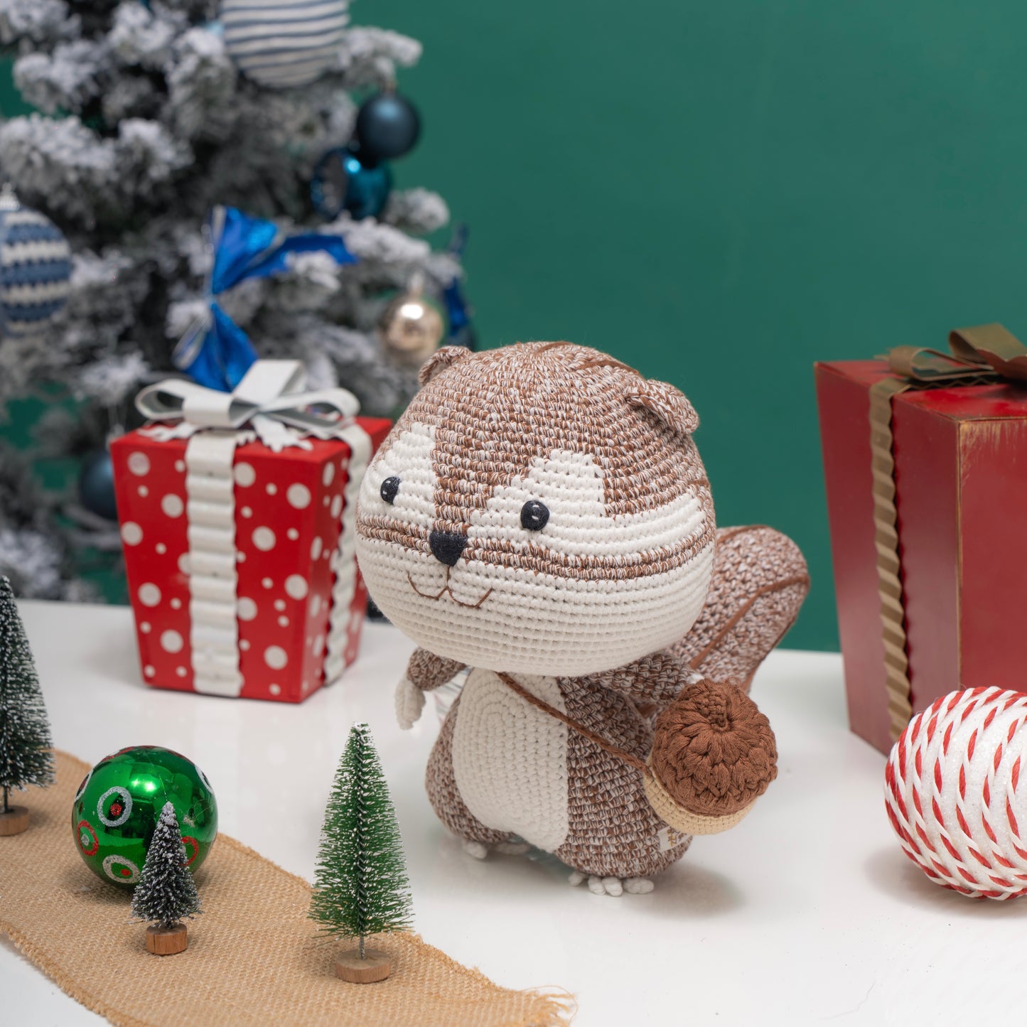 Nutty The Squirrel - handmade crochet animal