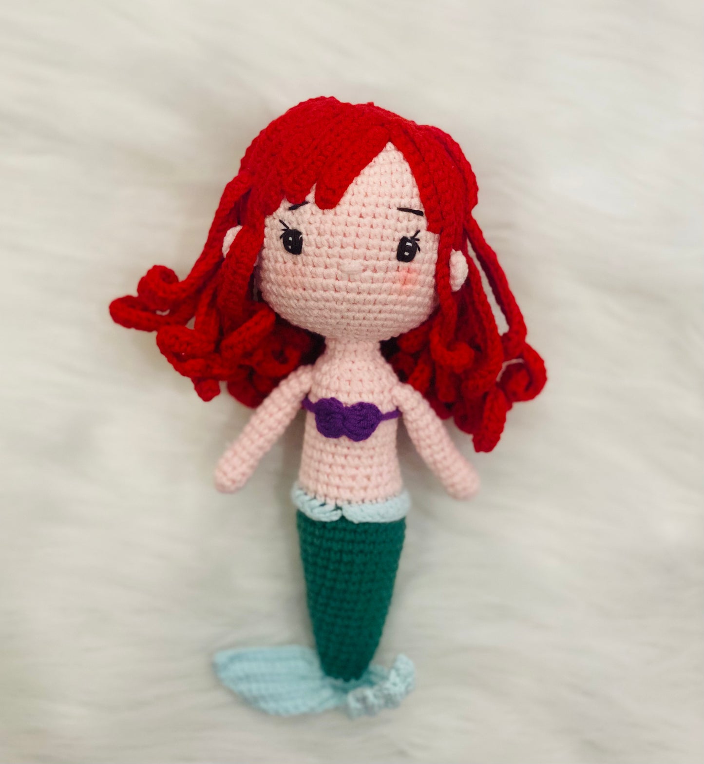 Ariel the Mermaid - handmade crochet doll