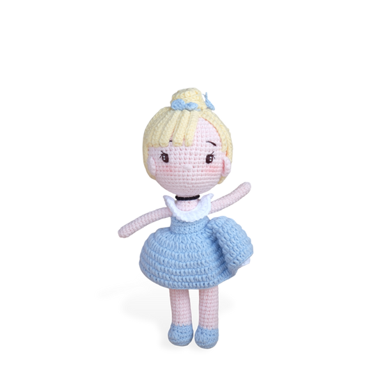 Cinderrella - handmade crochet doll