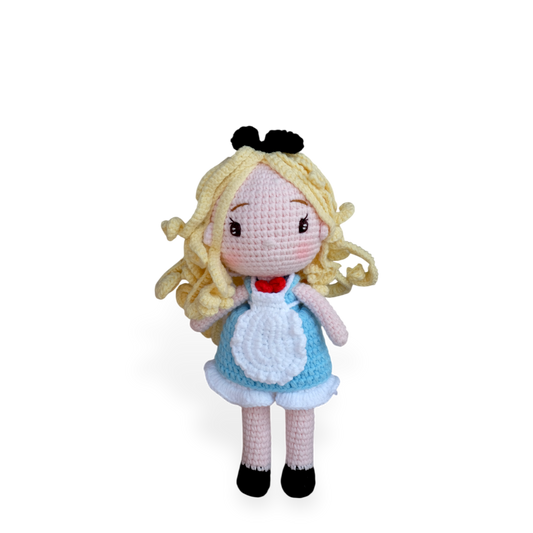 Alice in Wonderland - handmade crochet doll