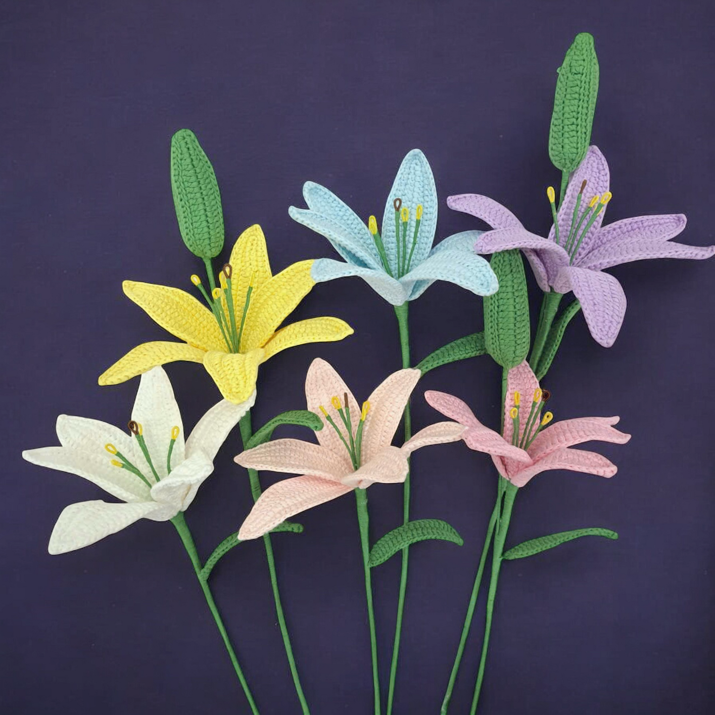 Lily - handmade crochet flower