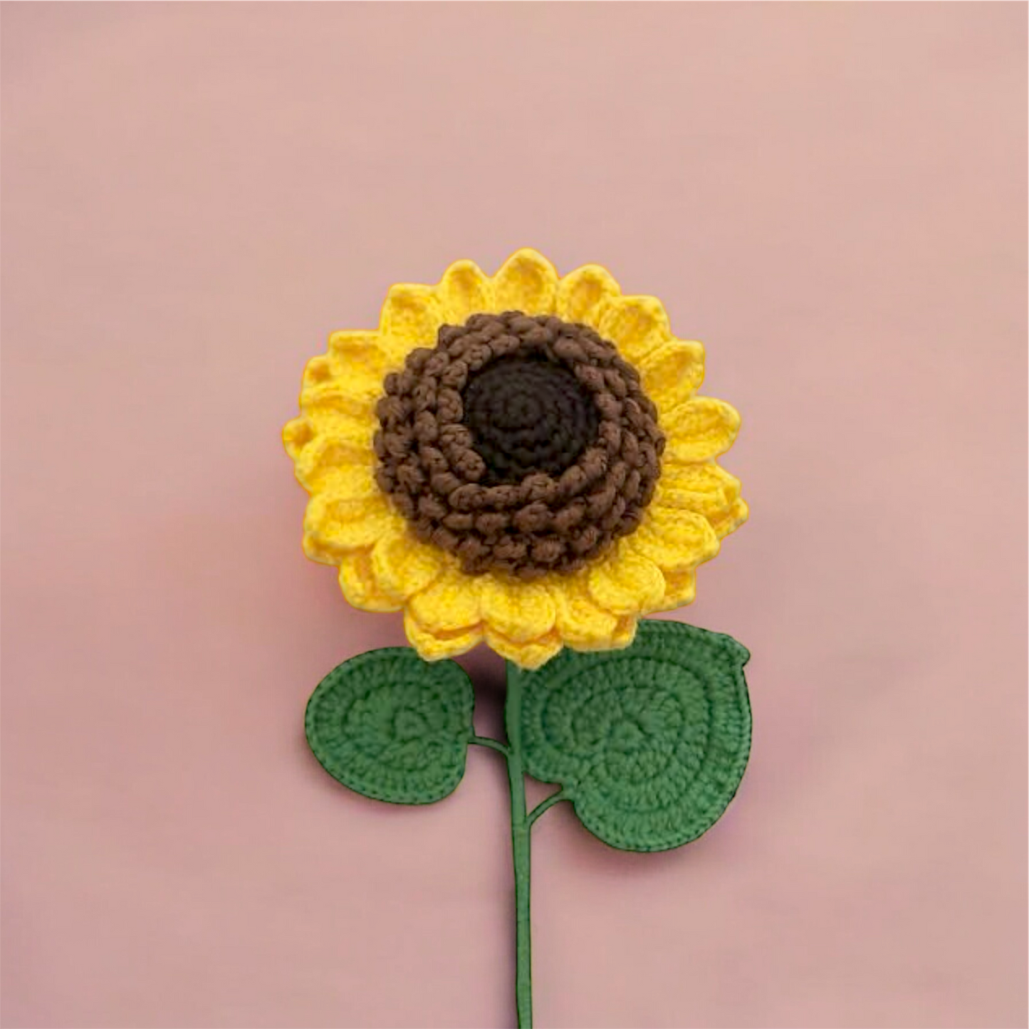 Sunflower - handmade crochet flower