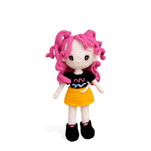 Kpop Girl Group Main Dancer - handmade crochet doll