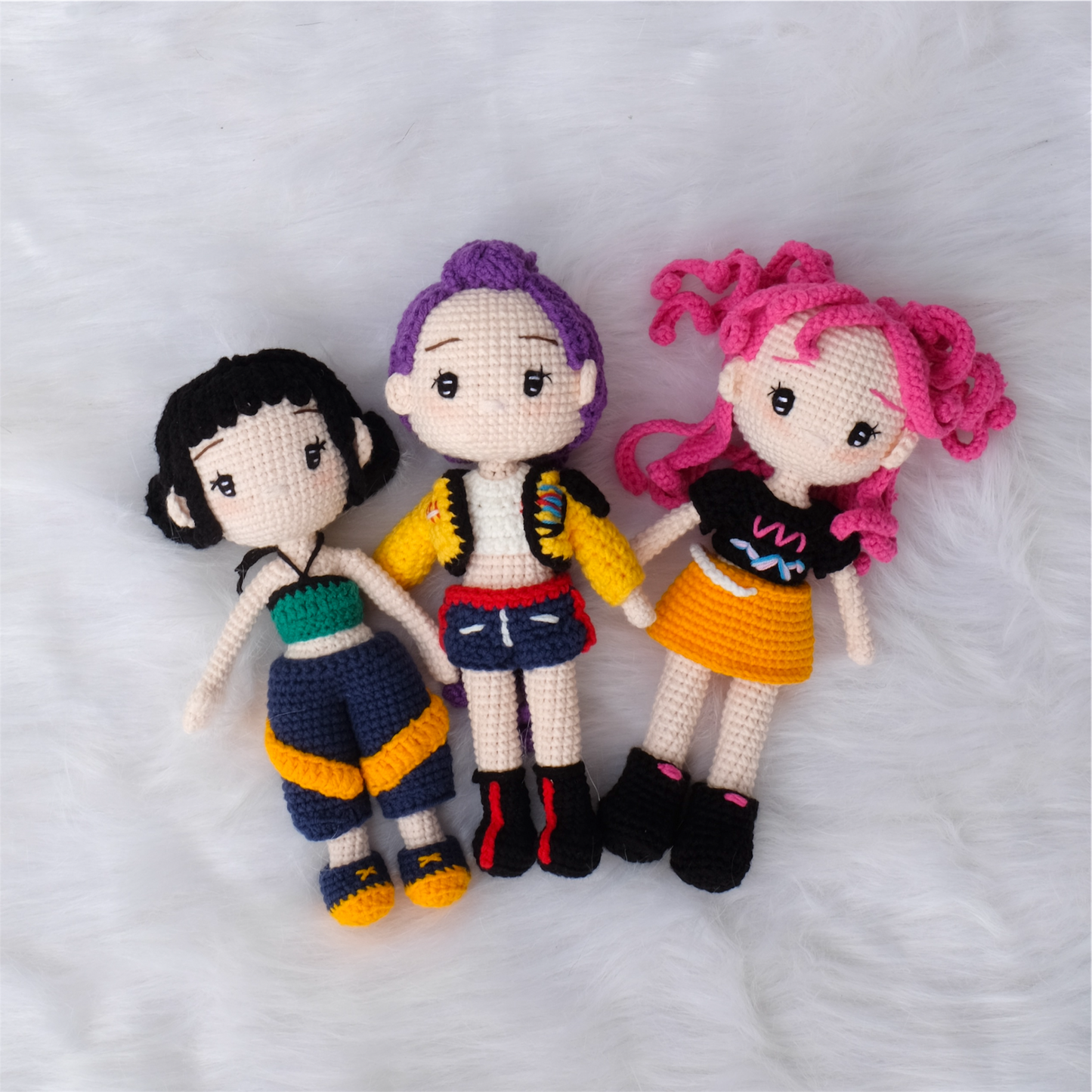 Zoey Kpop Demon Hunter - handmade crochet doll