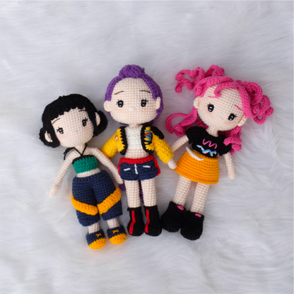 Zoey Kpop Demon Hunter - handmade crochet doll