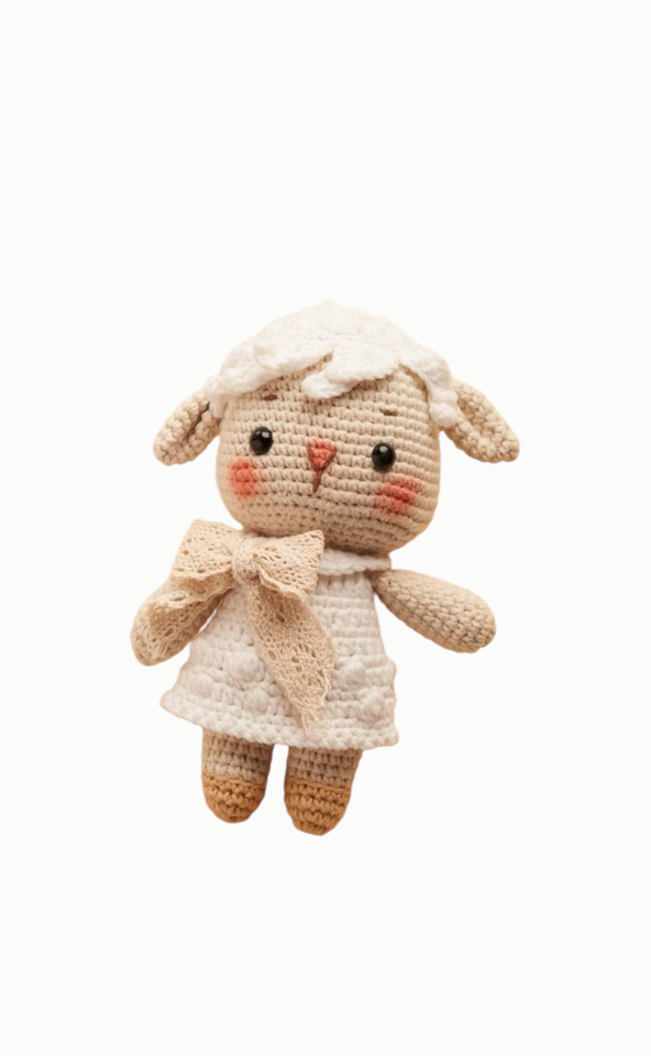 Baby Sheep Girl - Handcrafted Crochet