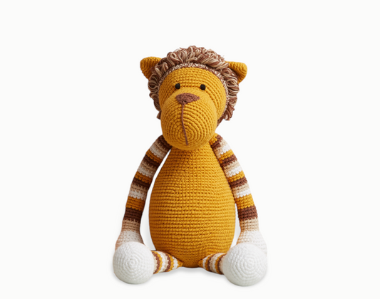 Bennie The Lion - Handcrafted Crochet