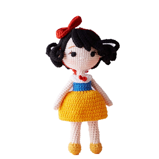Snow White - handmade crochet doll