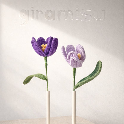 Tulip - handmade crochet flower