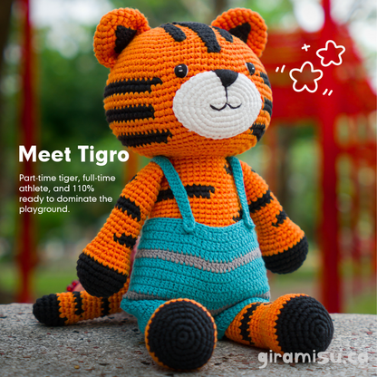 Tigro the Tiger - handmade crochet animal