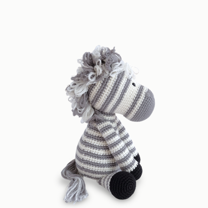 Zimbuwa the Zebra - handmade crochet animal