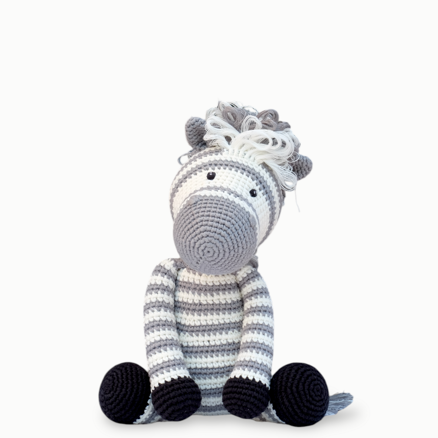 Zimbuwa the Zebra - handmade crochet animal