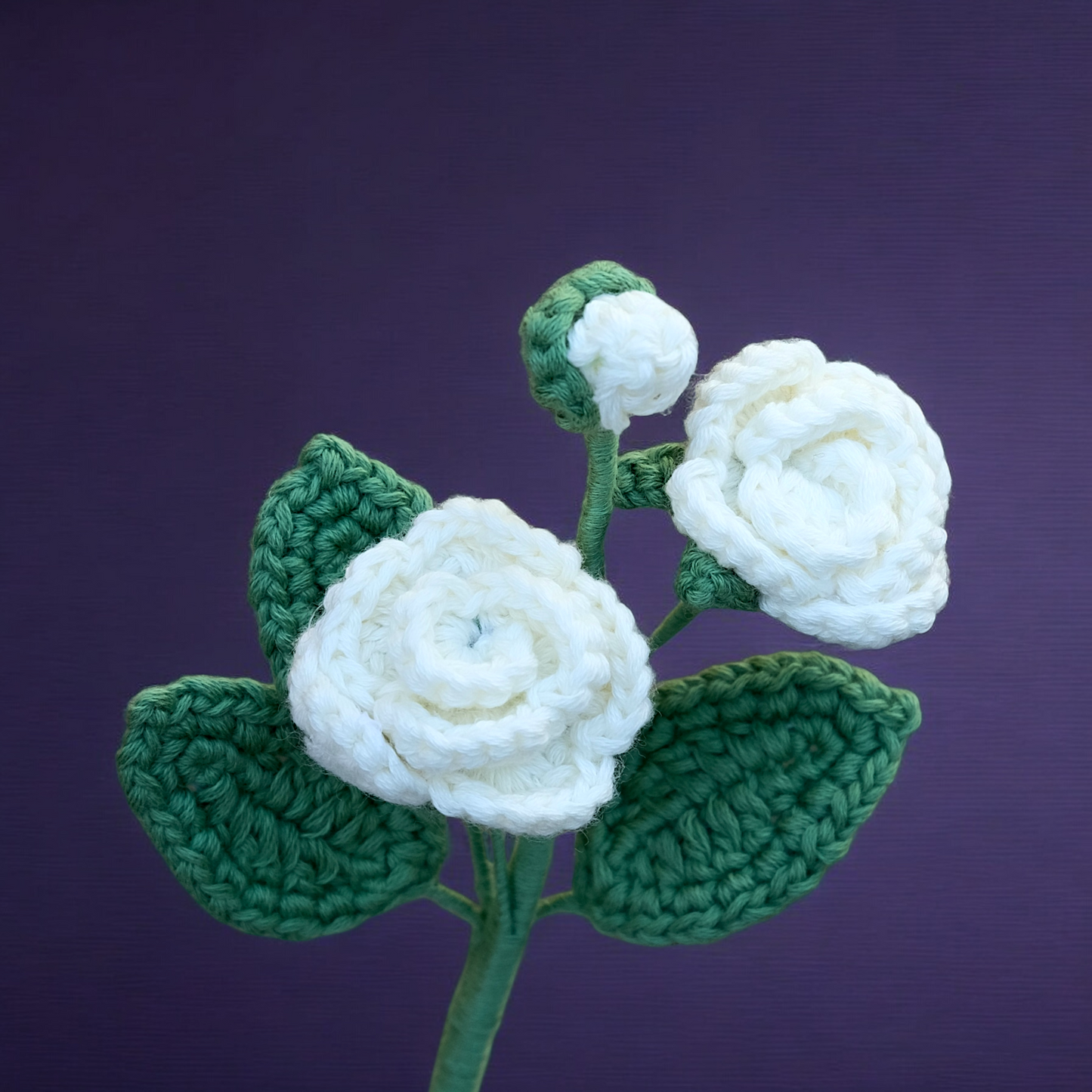 Mini Rose - handmade crochet flower