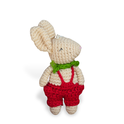 Bunny - handmade crochet ornament