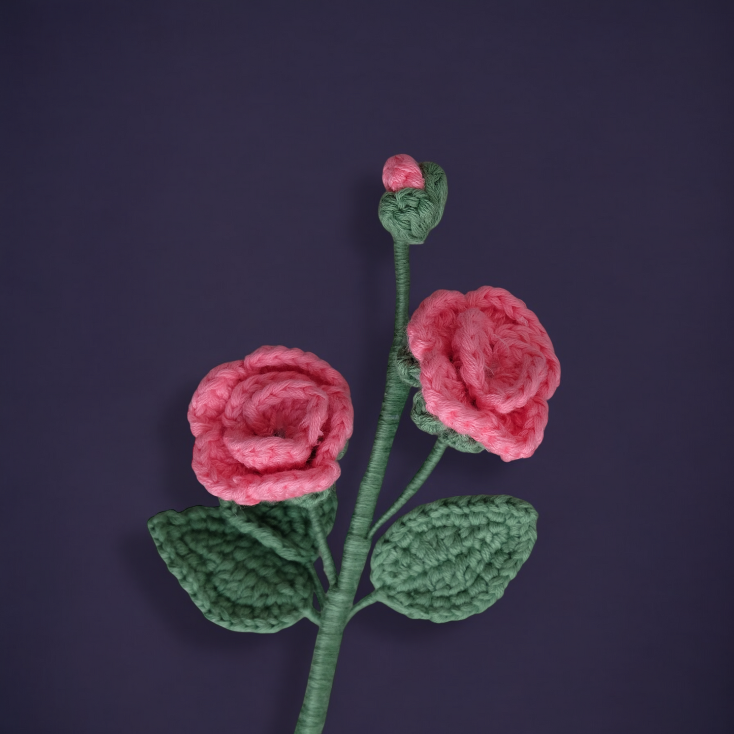 Mini Rose - handmade crochet flower