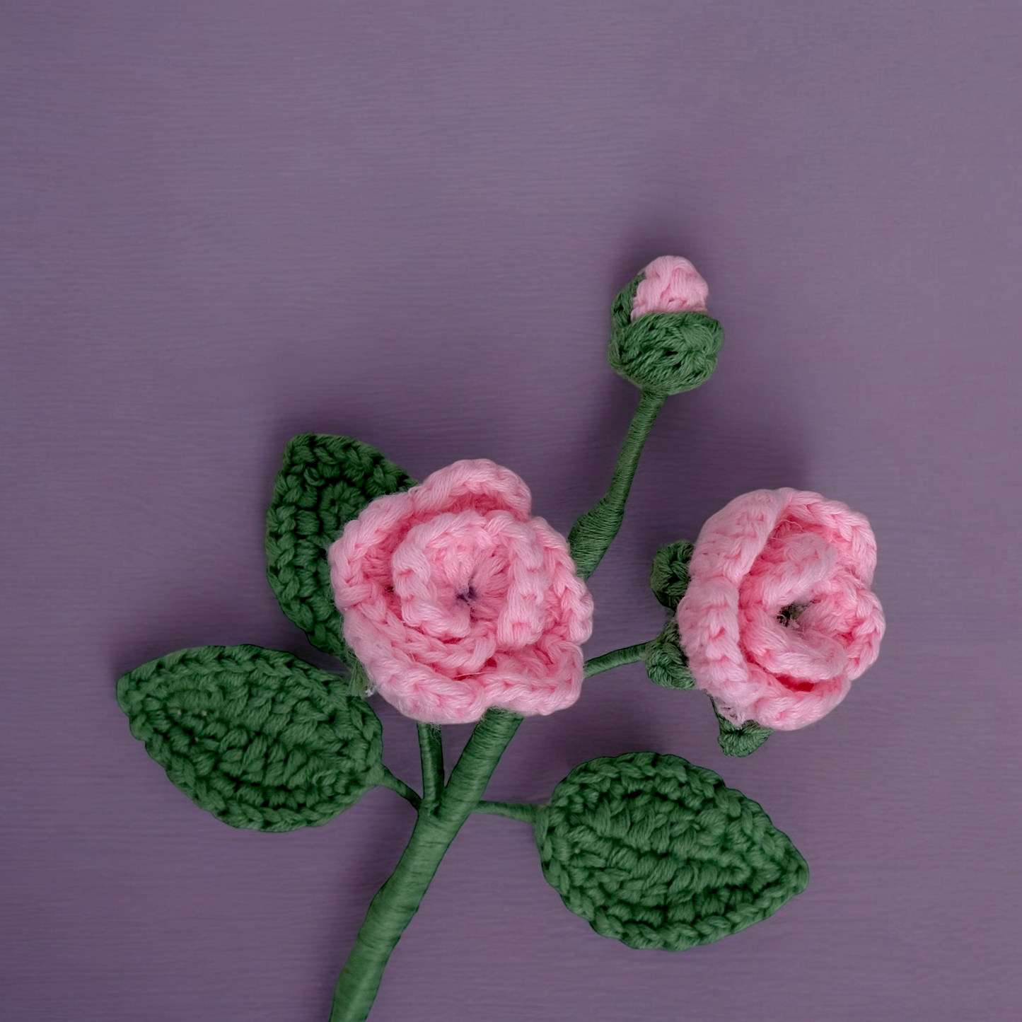 Mini Rose - handmade crochet flower