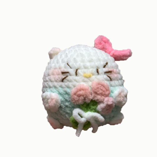 Kitty Cat - handmade crochet keychain