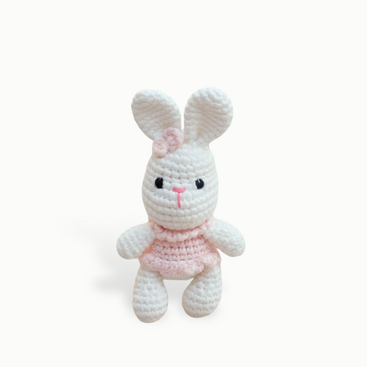 Little Bunny - handmade crochet keychain